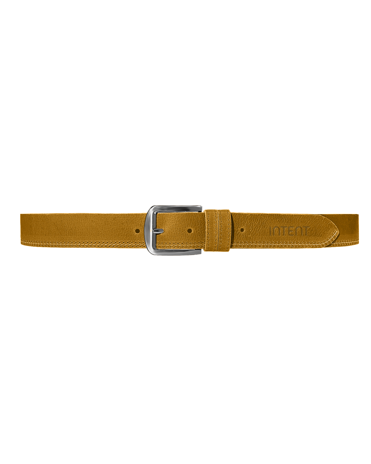 Brown Pure Leather with Contrast Stitching