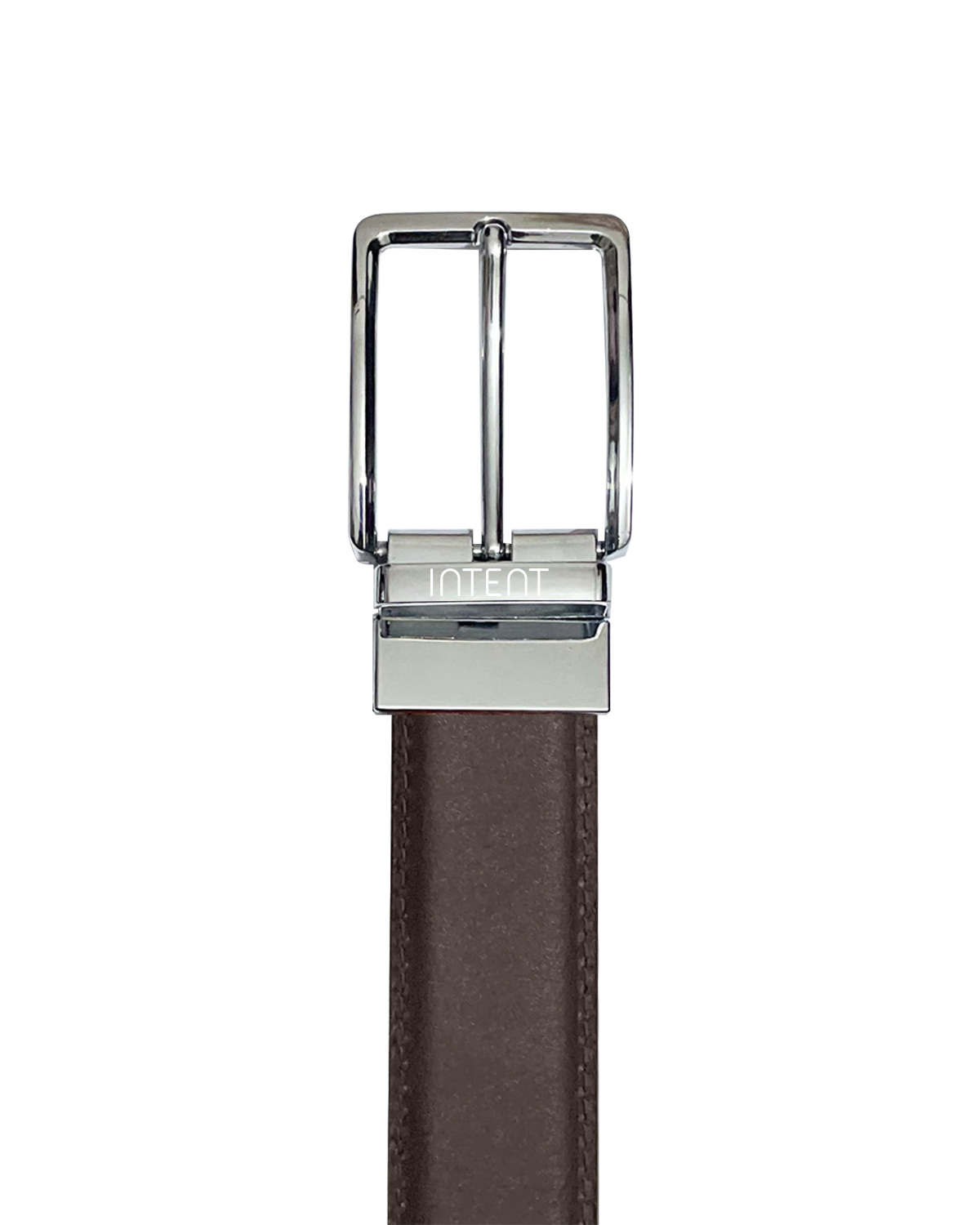 Intent Reversible Black & Dark Brown Leather belt