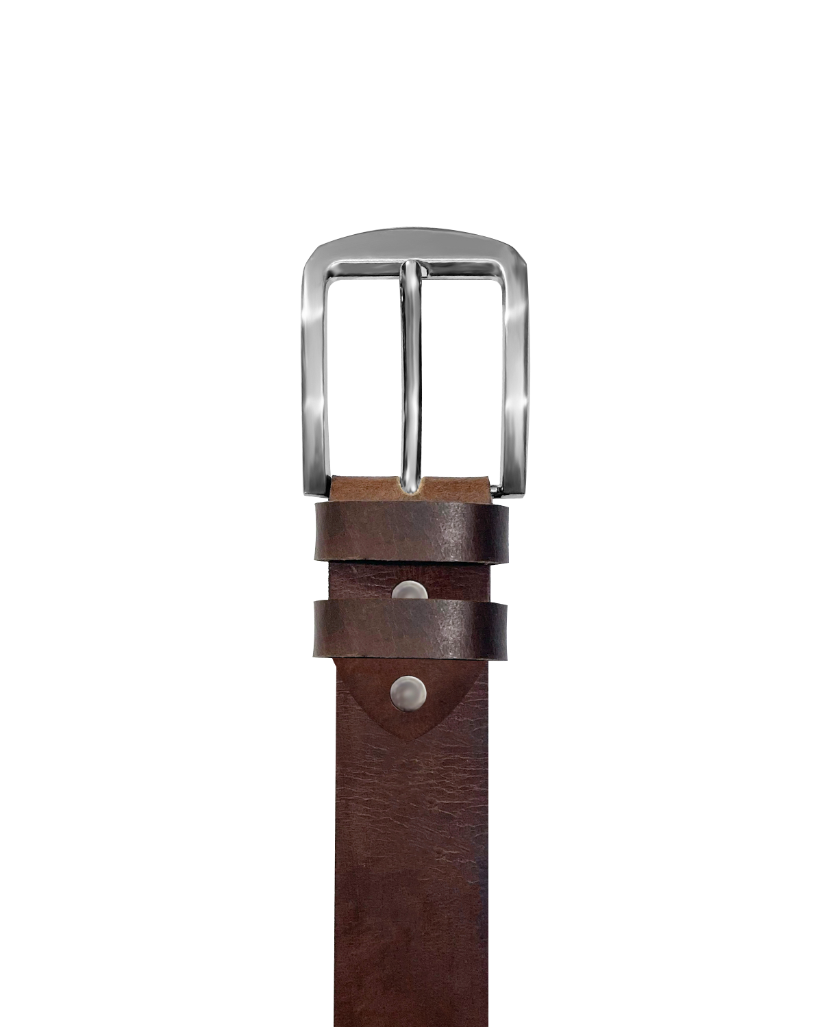 Intent Dark Brown Leather Belt