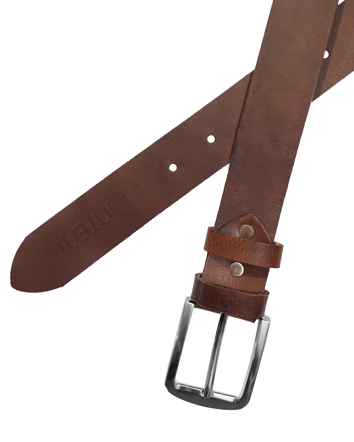 Intent Dark Brown Leather Belt