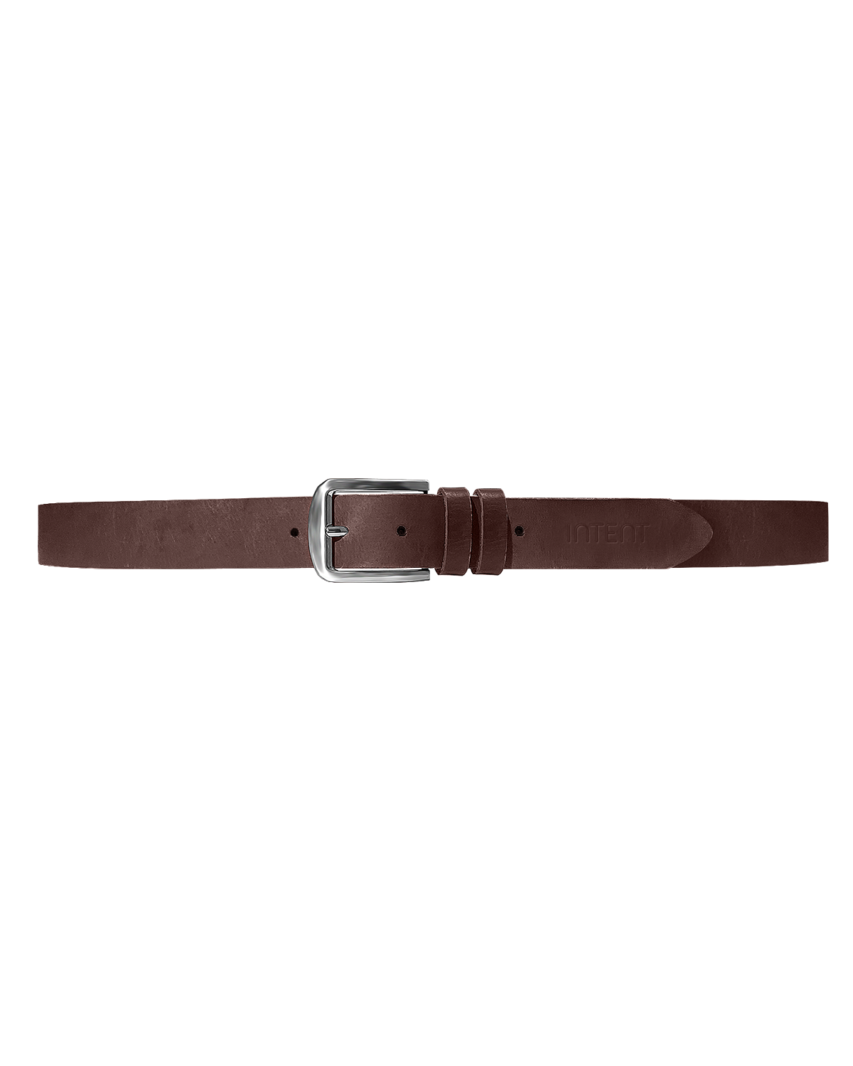 Intent Dark Brown Leather Belt